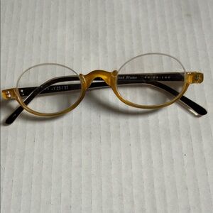 Pina Vintage Yellow Round Glasses